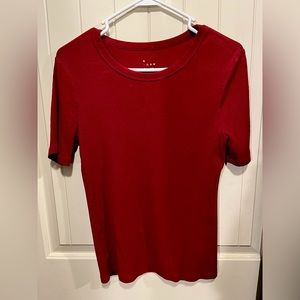 a new. day brand red medium sized top
